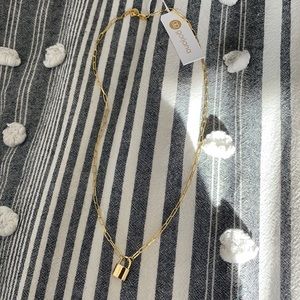 gorjana Kara Padlock Charm Necklace